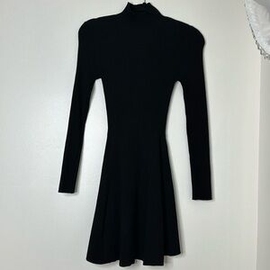 Zara black sweater long sleeve dress